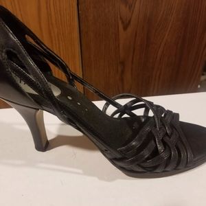 FRANCO SARTO BLACK SANDALS